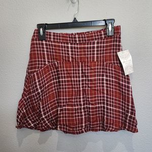 NWT Altard State plaid red skort